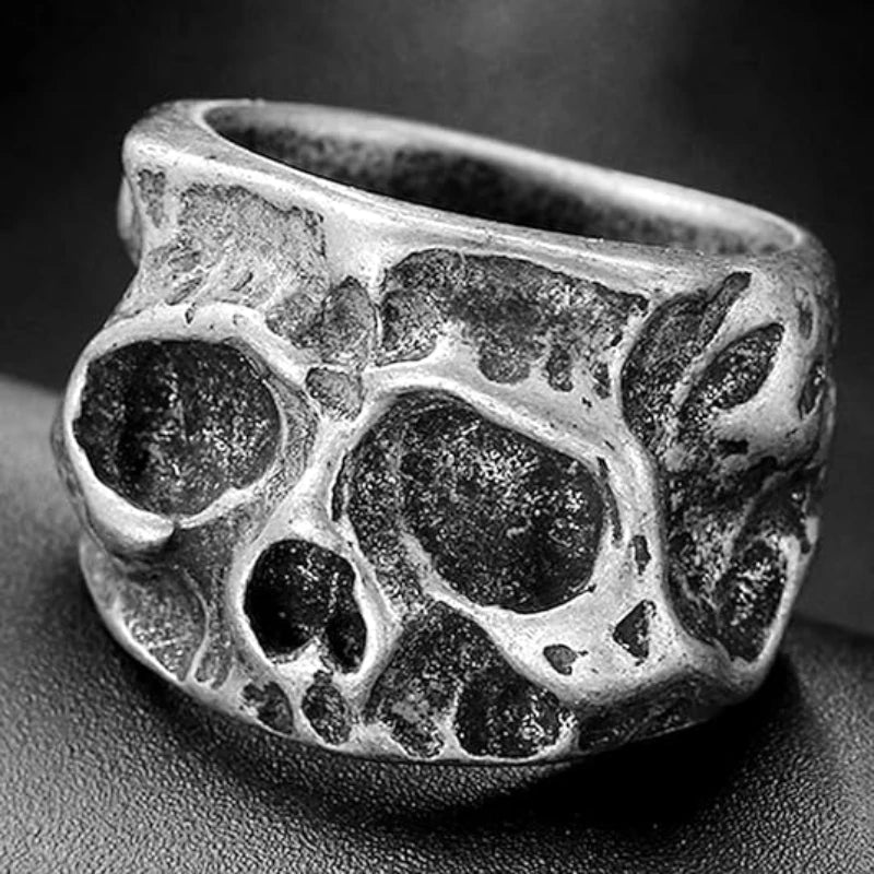 Men Vintage Hip Hop Rings Biker Party Halloween Jewelry Gift New Men Gothic Punk Stainless Steel Skeleton Horror Skull