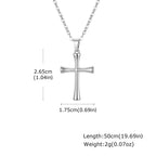 Cross Gold Sweater Chain Necklace — Stainless Steel