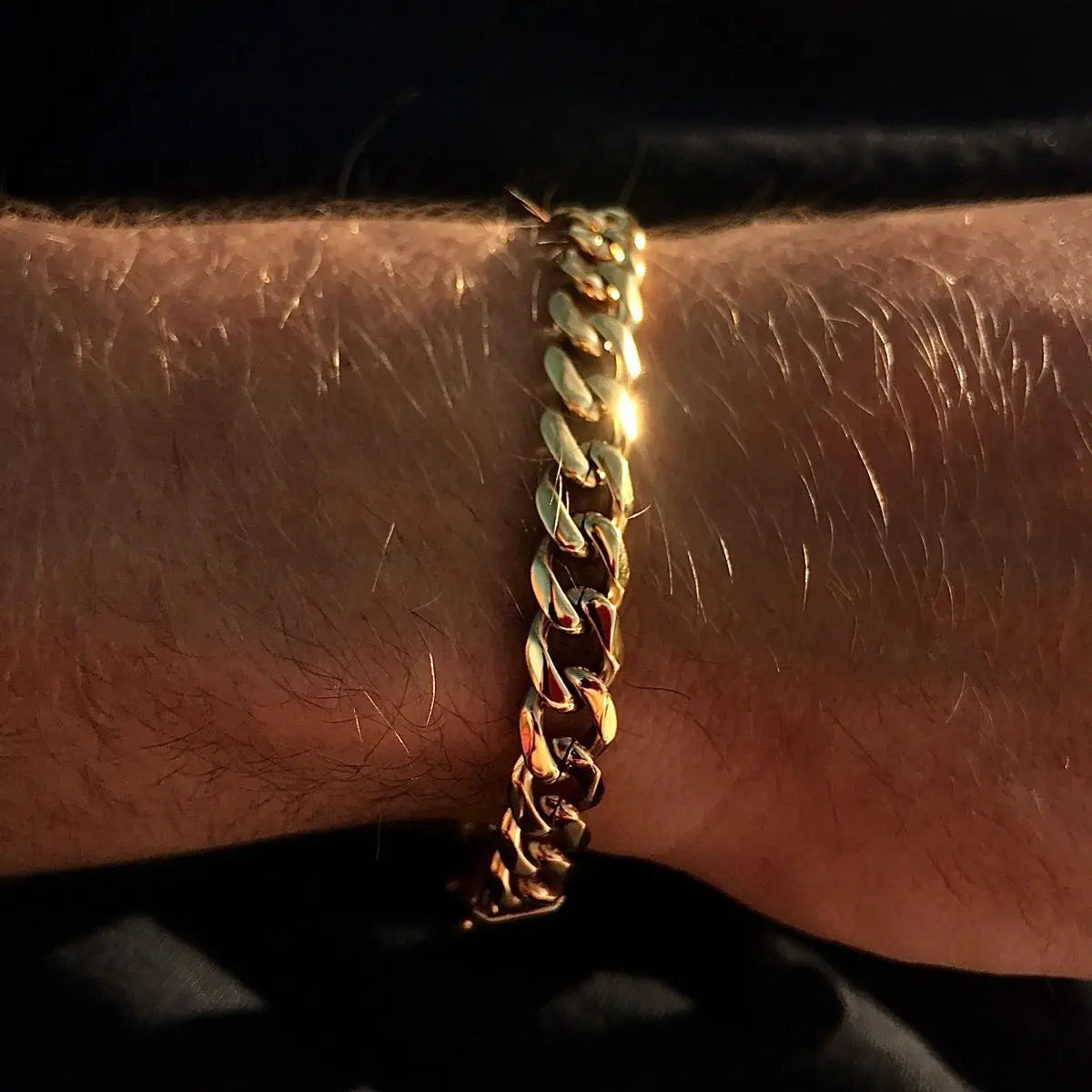 Cuban Miami Curb Chain Bracelet — Two-Tone