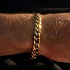 Gold Cuban Chain Bracelet 6-12mm — Gold