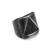 Valknut Steel Ring Vintage Triangle Punk Party
