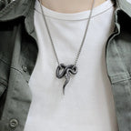 Snake Stainless Steel Pendant Necklace