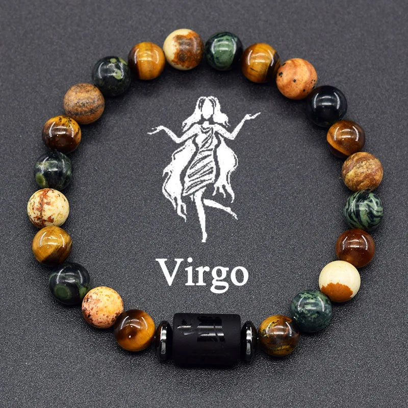 12 Zodiac Signs Bracelet Homme 12 Constellation Jewelry for Women Scorpio Gemini Sagittarius Bracelet Friendship Gift Whoelsales
