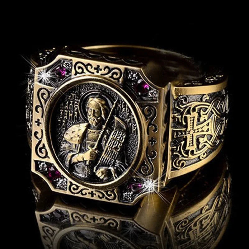 Vintage Domineering Statement Ring — Zinc Alloy