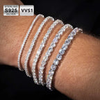 Silver 925 VVS Moissanite Tennis Bracelet 2/3/4/5MM
