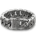 Stainless Steel 17MM Wide Chain Man Bracelet Homme Gold Color Metal Strap Men's Bracelets For Man Products 7.9"