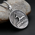 Anubis Steel Pendant Vintage Ancient Egyptian