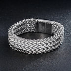 Mesh Link Bracelet, Multiple Widths — Stainless Steel