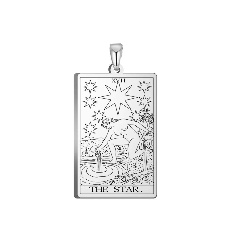 Tarot Major Arcana Amulet Necklace — Stainless Steel