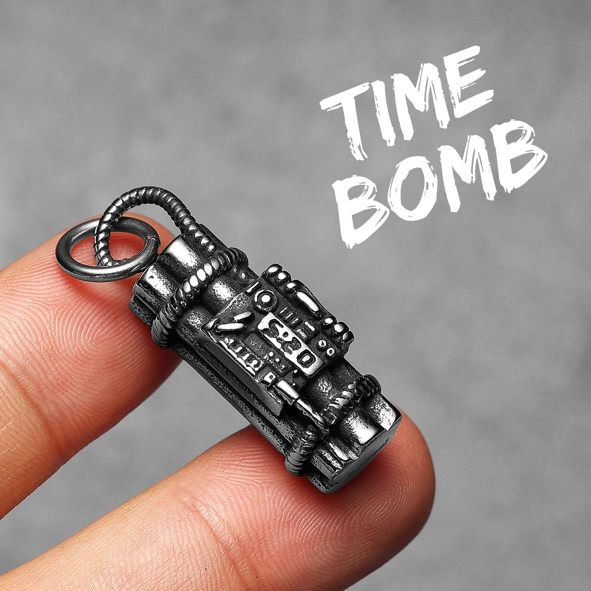 Grenade Stainless Steel Pendant Necklace