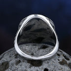 Viking Tree of Life Ring, Yellow Zircon — Stainless Steel