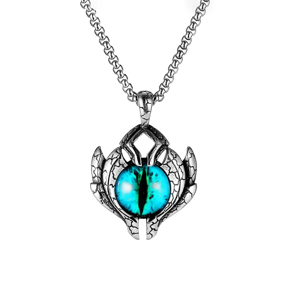Demon Eye Pendant — Stainless Steel