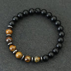 Noter Men Bracelet High Quality Black Frosted Stone Strand Braslet Gifts For Boyfriend Husband Hematite Healing Braclet Pulsera