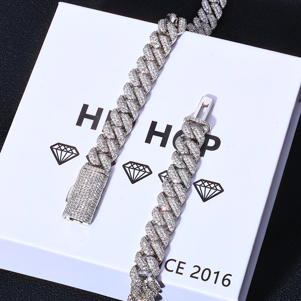 Iced Out Cuban Necklace Stainless Steel 10MM