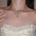Butterfly Blade Snake Chain Necklace — Gold
