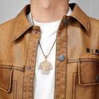 Football Jersey Pendant Necklace — Stainless Steel