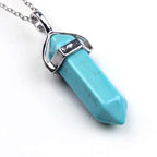 Amethyst Crystal Pendant Necklace