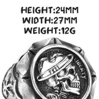 Retro Skull Ring — Stainless Steel