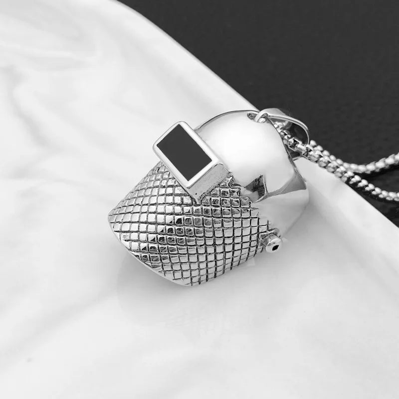 Spartan Helmet Pendant Necklace — Stainless Steel