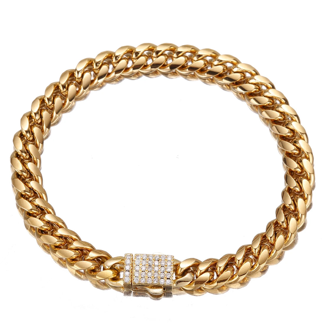 Iced Out Crystal Bracelet 6-14mm — Stainless
