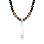 Tibetan Phurba Dagger Stone Necklace — Stainless Steel