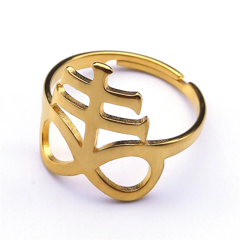 Cross Ring — Stainless Steel Adjustable