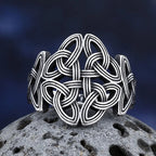 Celtic Knot Ring Polished Vintage for Men — 316L Stainless Steel