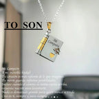 Openable Book Spanish Mi Campeón Son Necklace Mi Pequeña Estrella Daughter Necklaces My Little Star Choker Birthday