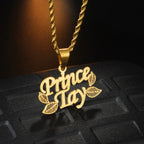 Multiple Styles Personalized Custom 2 Names Necklace Stainless Steel For Men Women Big Size Pendant Christmas Jewelry Gifts