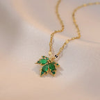 Stainless Steel Necklace For Women Man Maple Leaf Choker Pendant Chain Necklaces Engagement Jewelry korean Fashion NEW