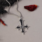 Retro Cross Pendant Necklaces for Women Men Gothic Steampunk Skull Necklace Chain Hip Hop Jewelry Gifts