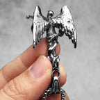 Fallen Angel Pendant Necklace — Stainless Steel