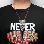 steampunk Mechanical Gear Gothic Skull Stainless Steel Men Women Necklaces Pendants Chain Punk Jewelry Creativity Gift Wholesale