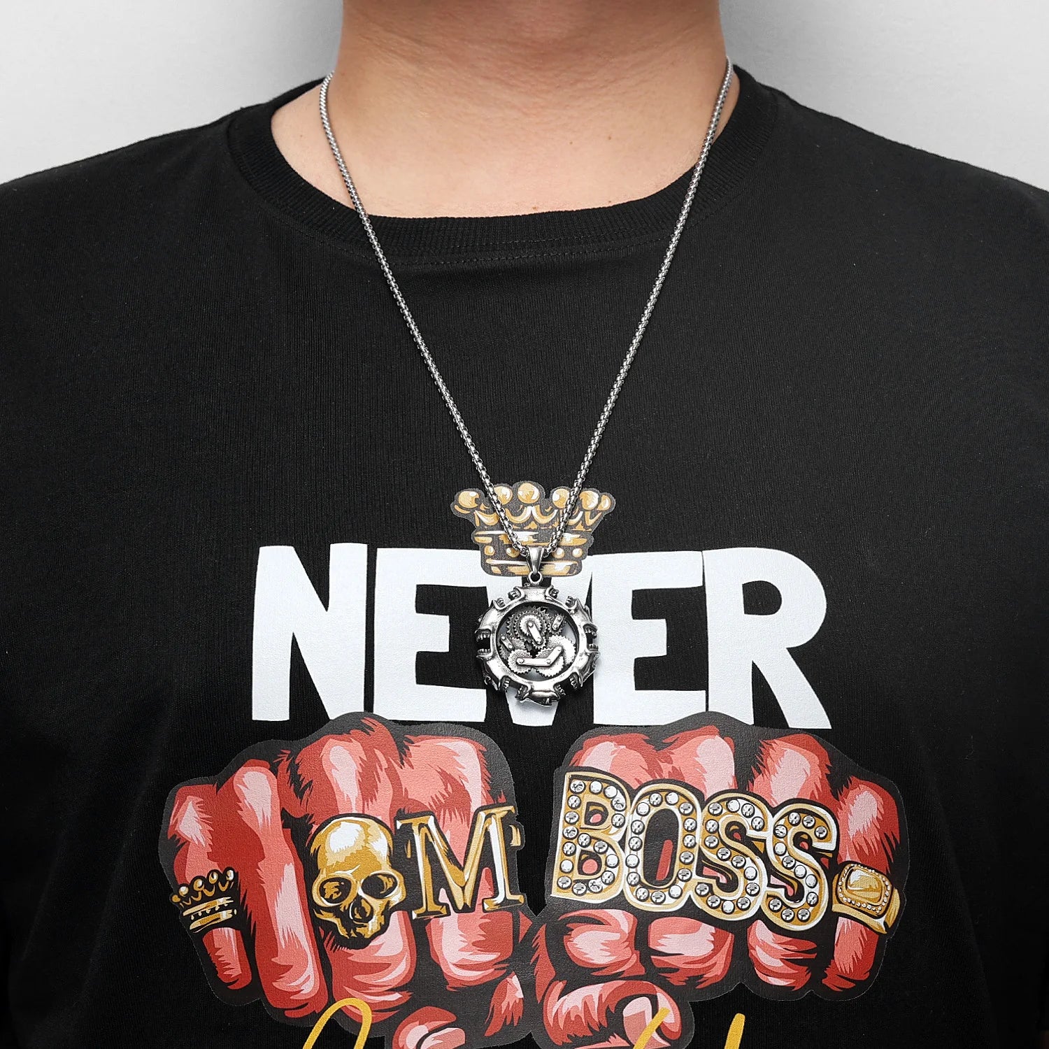 steampunk Mechanical Gear Gothic Skull Stainless Steel Men Women Necklaces Pendants Chain Punk Jewelry Creativity Gift Wholesale