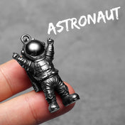 Astronaut Pendant Necklace — Stainless Steel