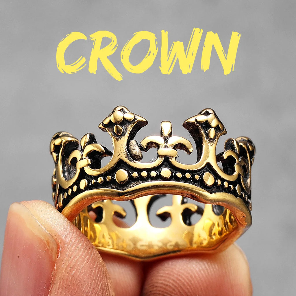 Crown Ring — Stainless Steel