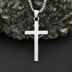 Cross Jesus Steel Pendant Vintage 316L Orthodox