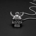 Retro Gothic Golden Cross Skull Pendant Necklace for Men Fashion Party Rock Motorcycle Riding Punk Jewelry Gift