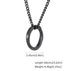 Viking Rune Mobius Pendant Necklace — Stainless Steel