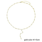 2025 Luxury Round Water Drop Stone Pendant Tennis Chain Jewelry 5A Cubic Zirconia Bling Long Y Lariat Sexy Women Choker