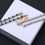 Black Star Tennis Bracelet Statement