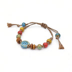 Rope Ceramic Bead Bracelet — Stainless Steel