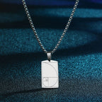 CHENGXUN Dainty Chef Knife Pendant Necklace for Women Men Steel Knife Charm Neck Chain Male Talisman Amulet Protection Jewelry