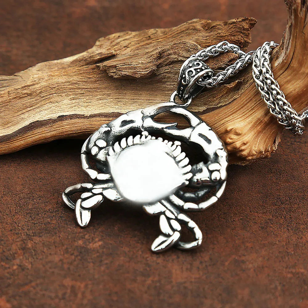 Crab Steel Pendant Ocean Series Animal