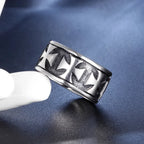 Knight Templar Cross Ring — Black Stainless Steel