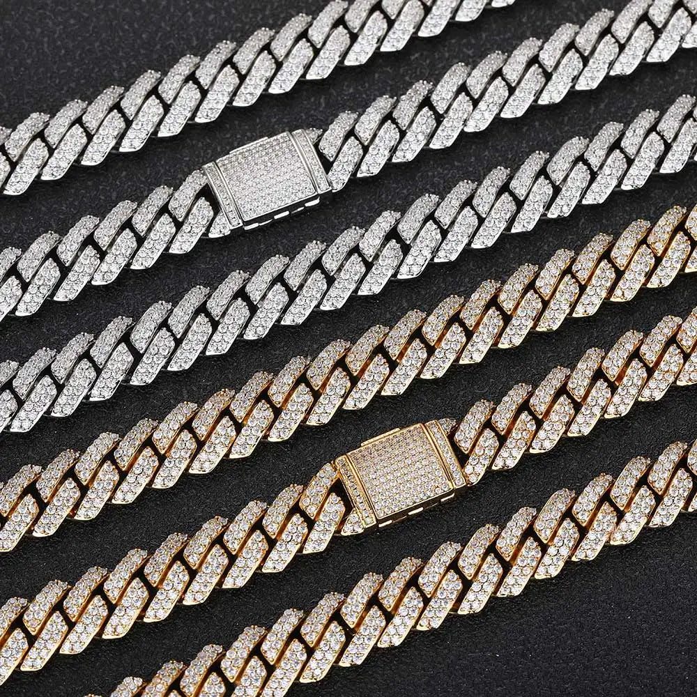 Iced Out Cuban Chain Stainless Steel 10MM