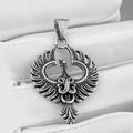 Fashion Animal Phoenix Amulet Necklace Men Women Simple Vintage Hip Hop Biker Pendant Necklace Creative Charm Jewelry Wholesale