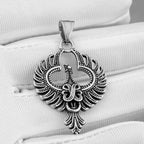 Fashion Animal Phoenix Amulet Necklace Men Women Simple Vintage Hip Hop Biker Pendant Necklace Creative Charm Jewelry Wholesale