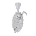 2023 New Grim Reaper Death Pendant Necklace Iced Out Bling Gold Color CZ The King Of Terrors Charm Men Women Hip Hop