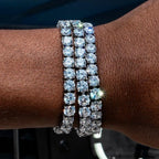 Iced Out Tennis Bracelet Stainless Steel 3/4/5MM